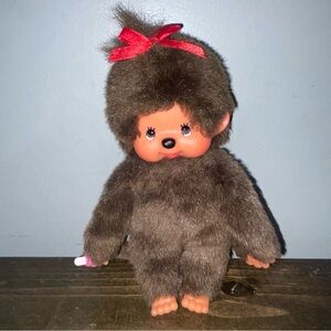 Vintage Small MONCHHICHI Sekiguchi Girl Collectible Plush Toy:no Tags